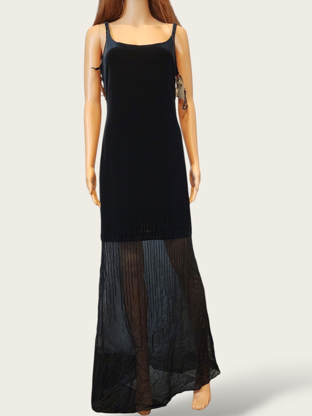 🖤90s Black Velvet Dress